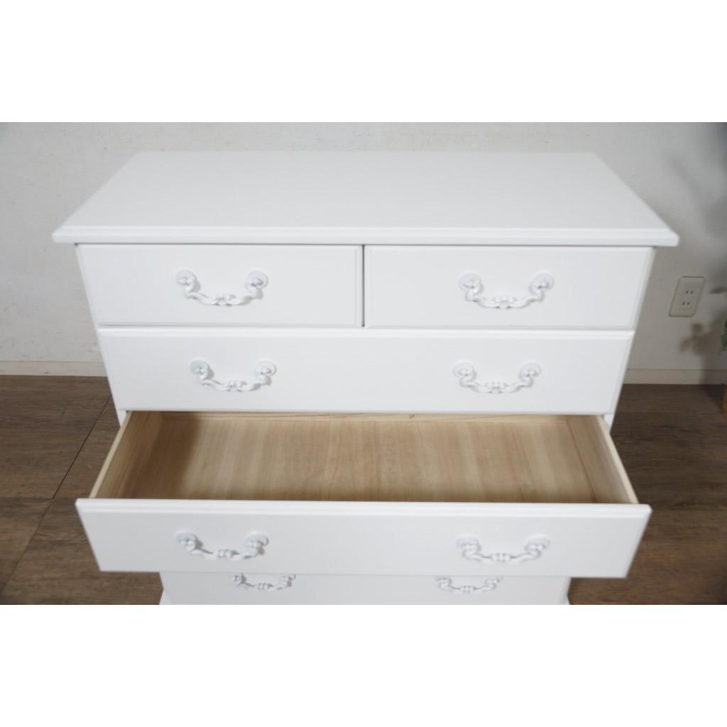 送料無料 【新品】おしゃれ アンティーク 風 チェスト アウトレット 白