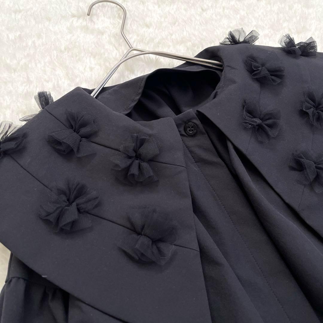 美品　ロージーモンスター　fluffy tulle blouse ブラック