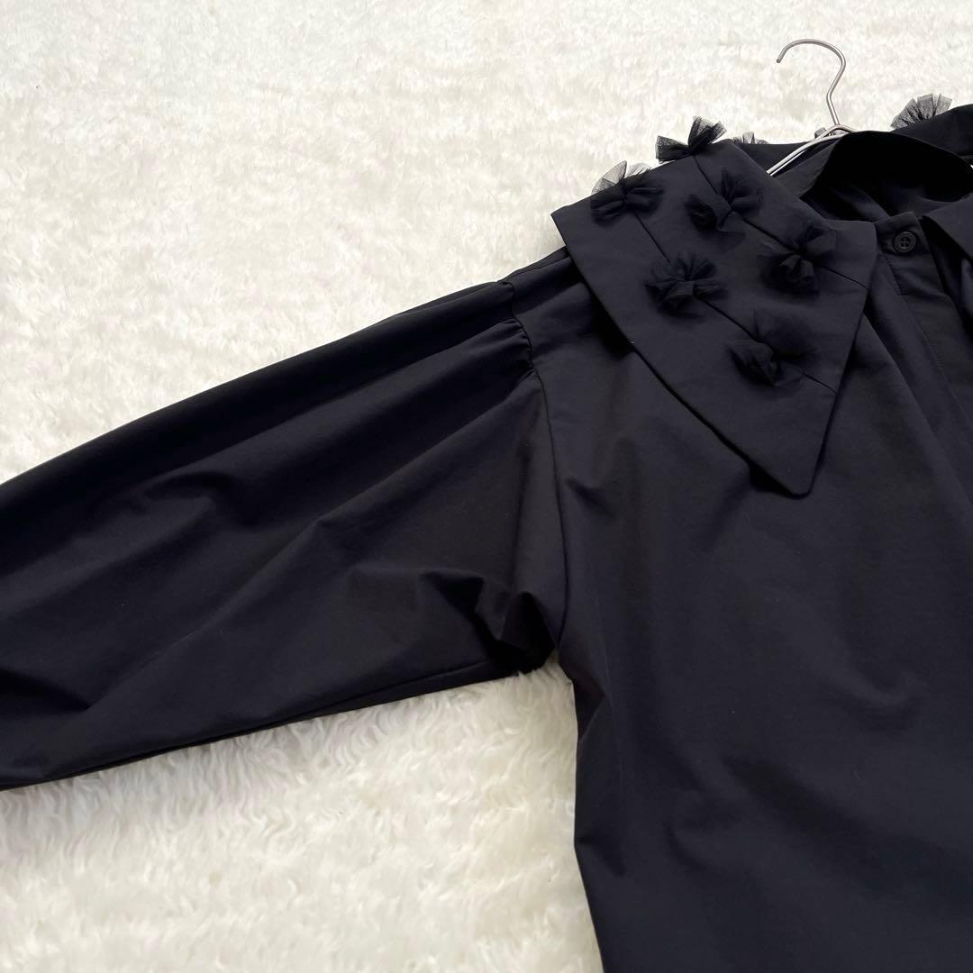 美品　ロージーモンスター　fluffy tulle blouse ブラック