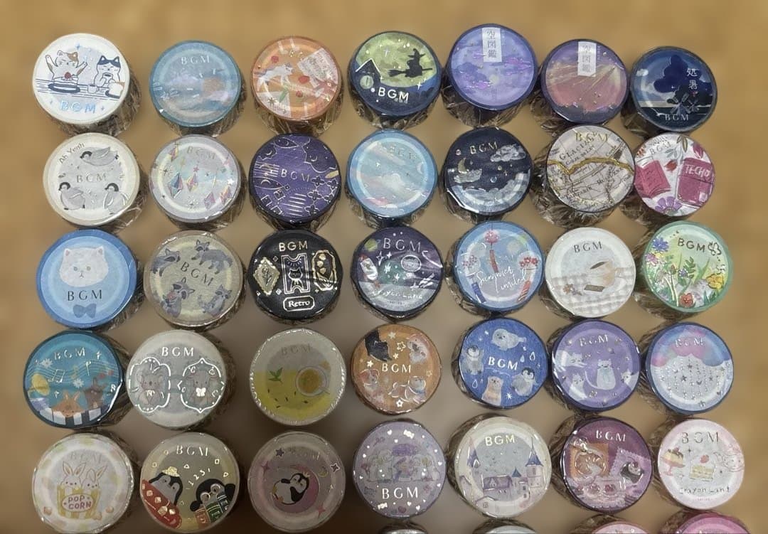 BGM マスキングテープ 59個セット