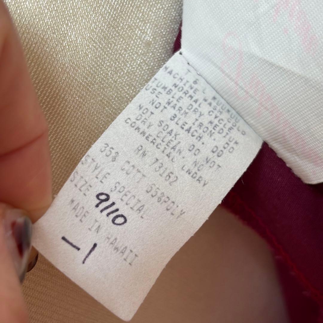 Pukalani fashion プカラニ　フラダンス　ムームー　ドレス　エンジ