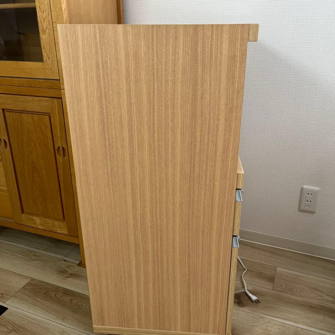 木製レンジ台 ステンレス天板付き　幅60㎝