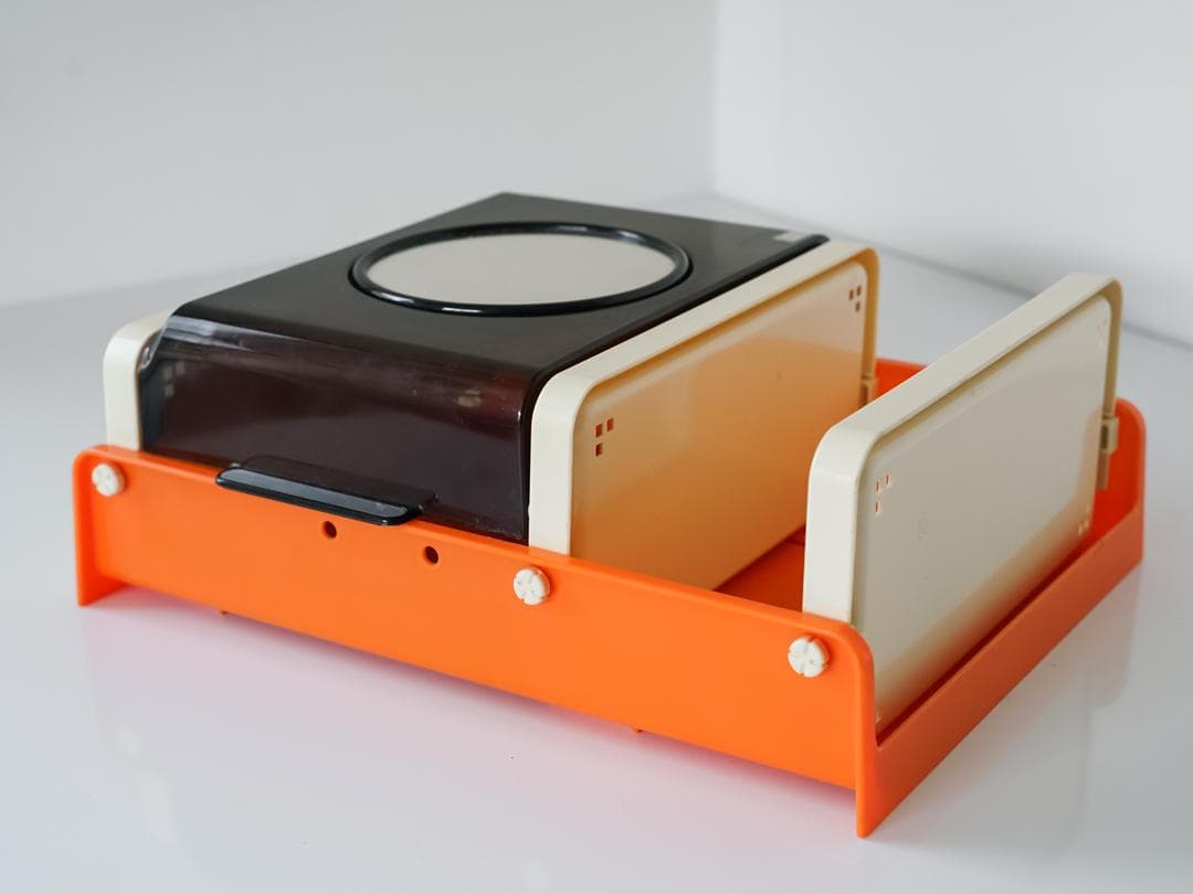 60-70's ミラー付 ウォールシェルフ/棚 スペースエイジ レトロポップ