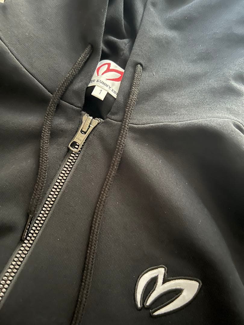 Master bunny aditionフルジッパー フード付きジャケット 黒