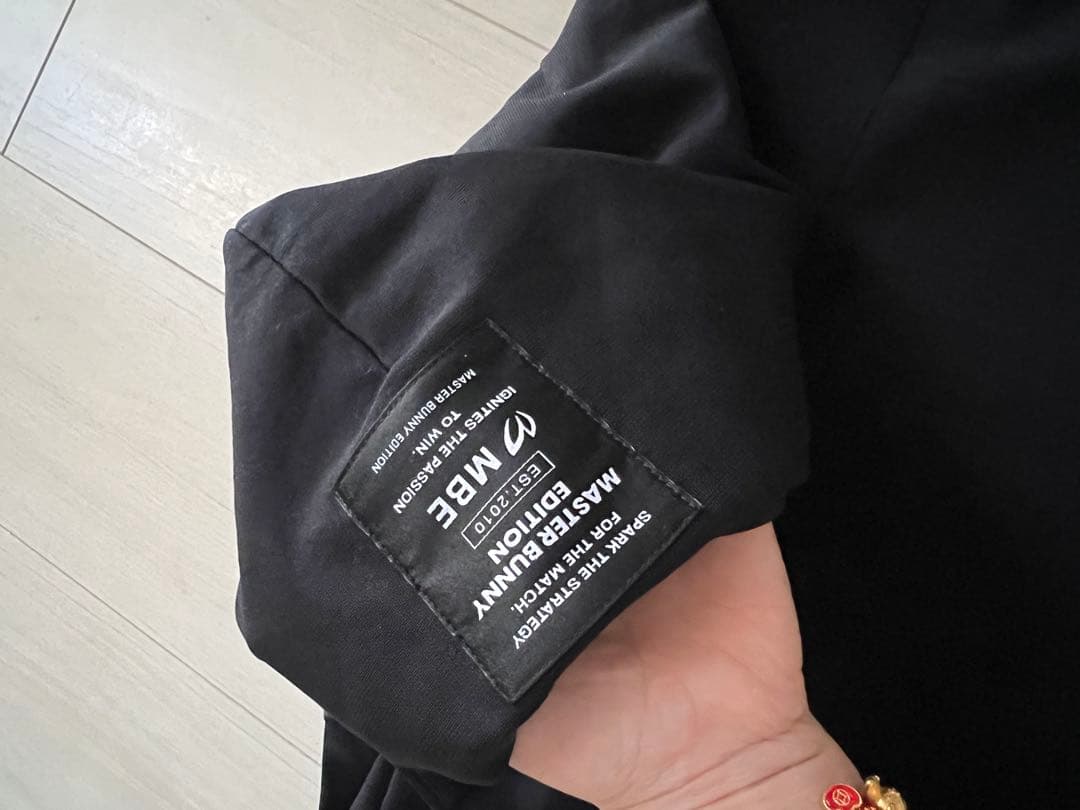 Master bunny aditionフルジッパー フード付きジャケット 黒