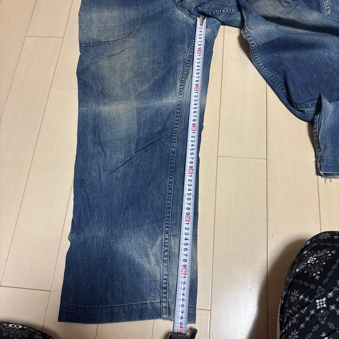 VINTAGE NAVYベイカーワークパンツ フロントボタン式 40~50年代