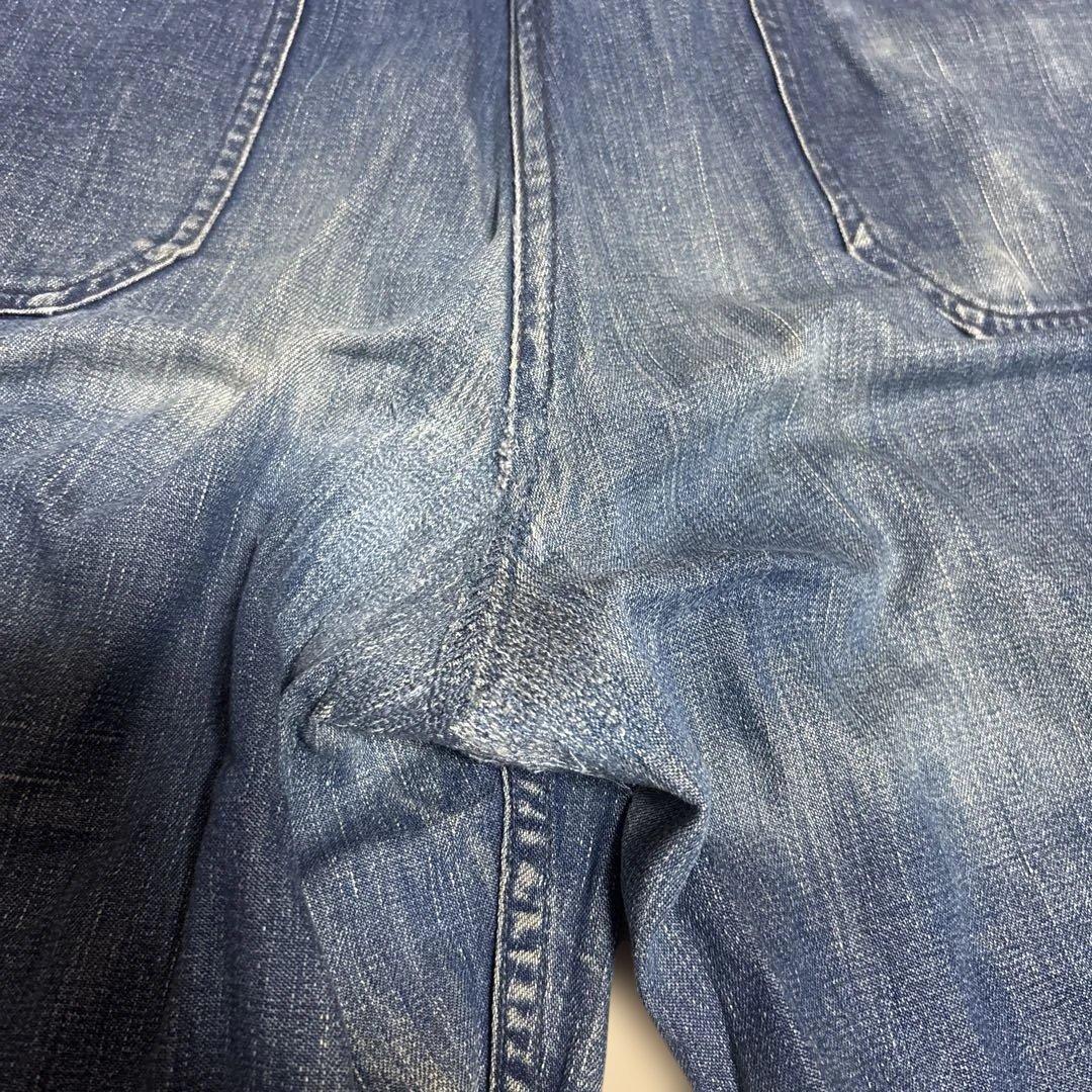 VINTAGE NAVYベイカーワークパンツ フロントボタン式 40~50年代