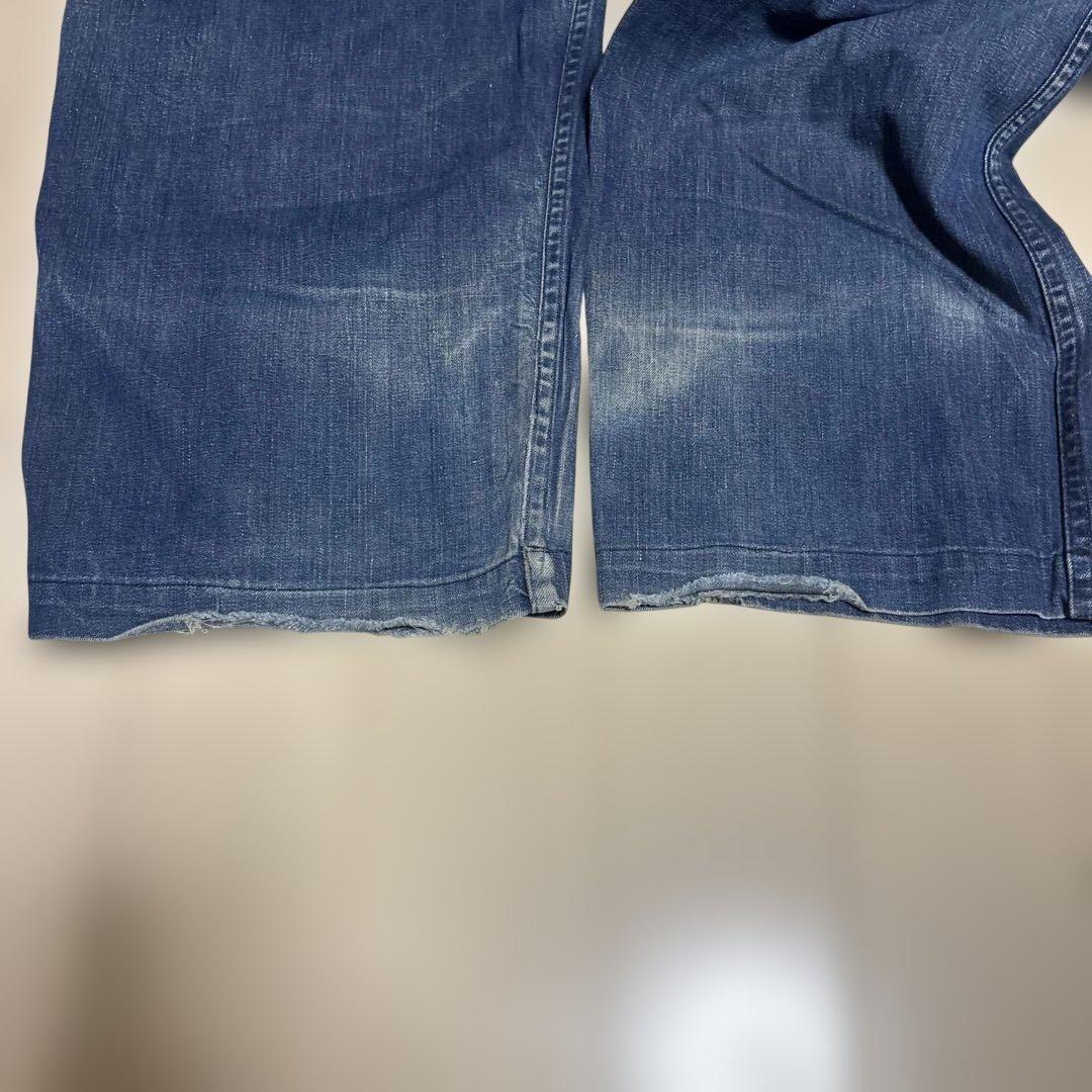 VINTAGE NAVYベイカーワークパンツ フロントボタン式 40~50年代