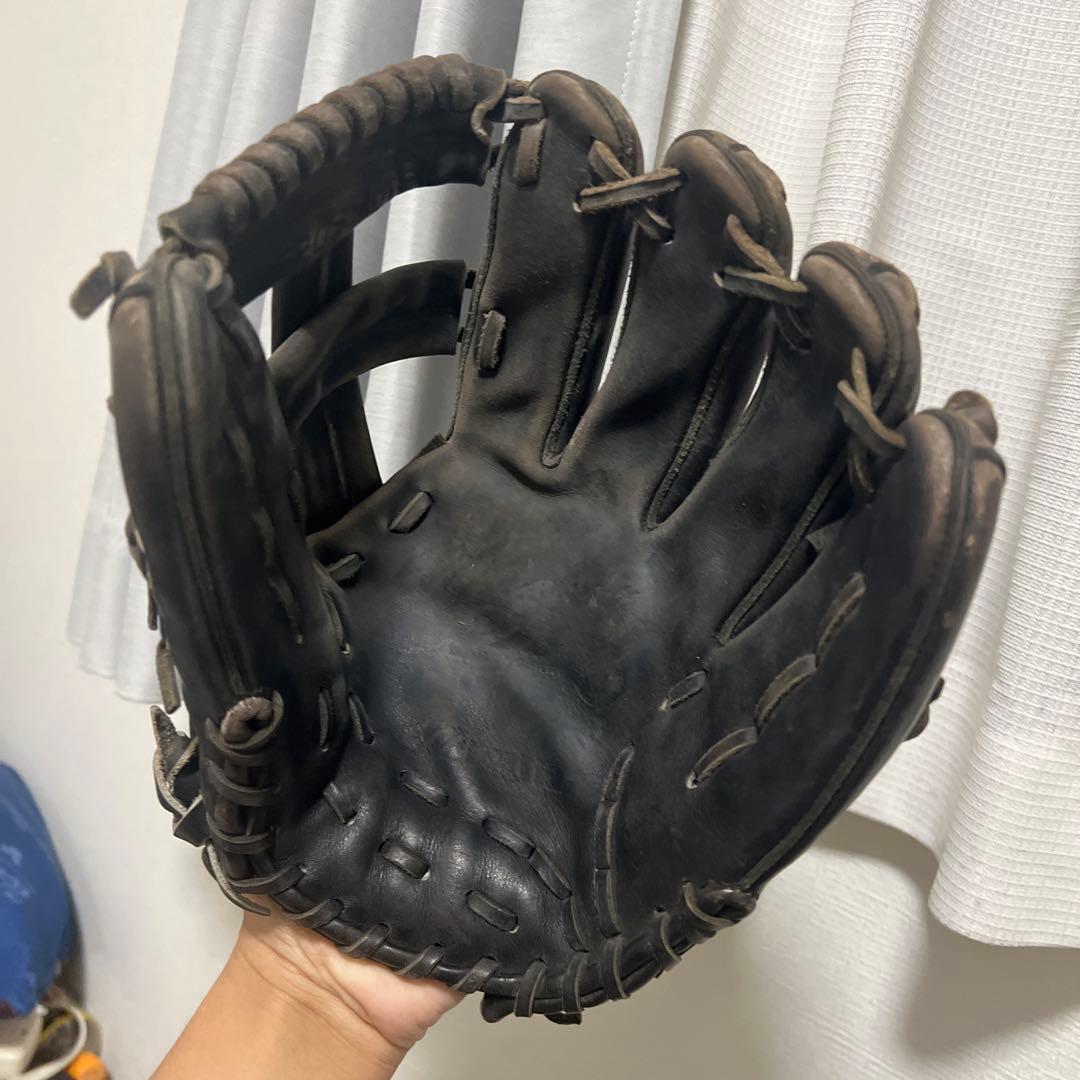 ✔*様 Mizuno 硬式野球グローブ 黒/金