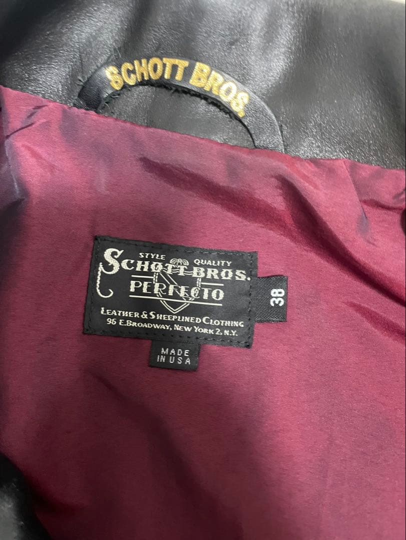 SCHOTT BROS. PERFECTO レザージャケット 38