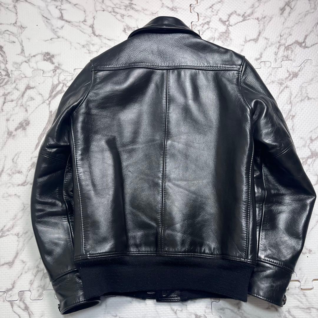 ハ*チ様 極美品✨ 【米国製】schott ホースハイド 馬革　レザージャケット