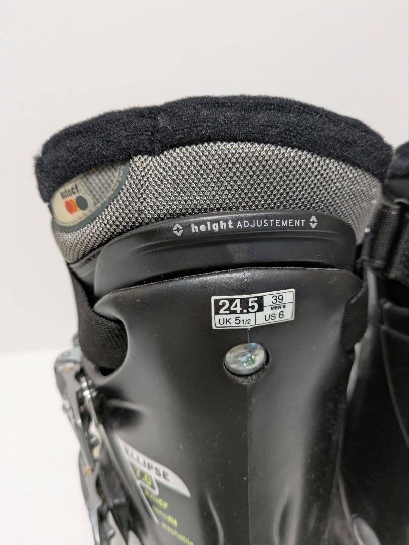 elan　ショートスキー　✕　SALOMON　ブーツ　24.5cm 板ケース付き