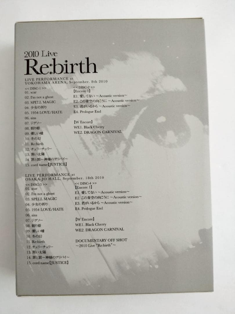 ミュージック Acid Black Cherry 2010 Live Re:birth DVD
