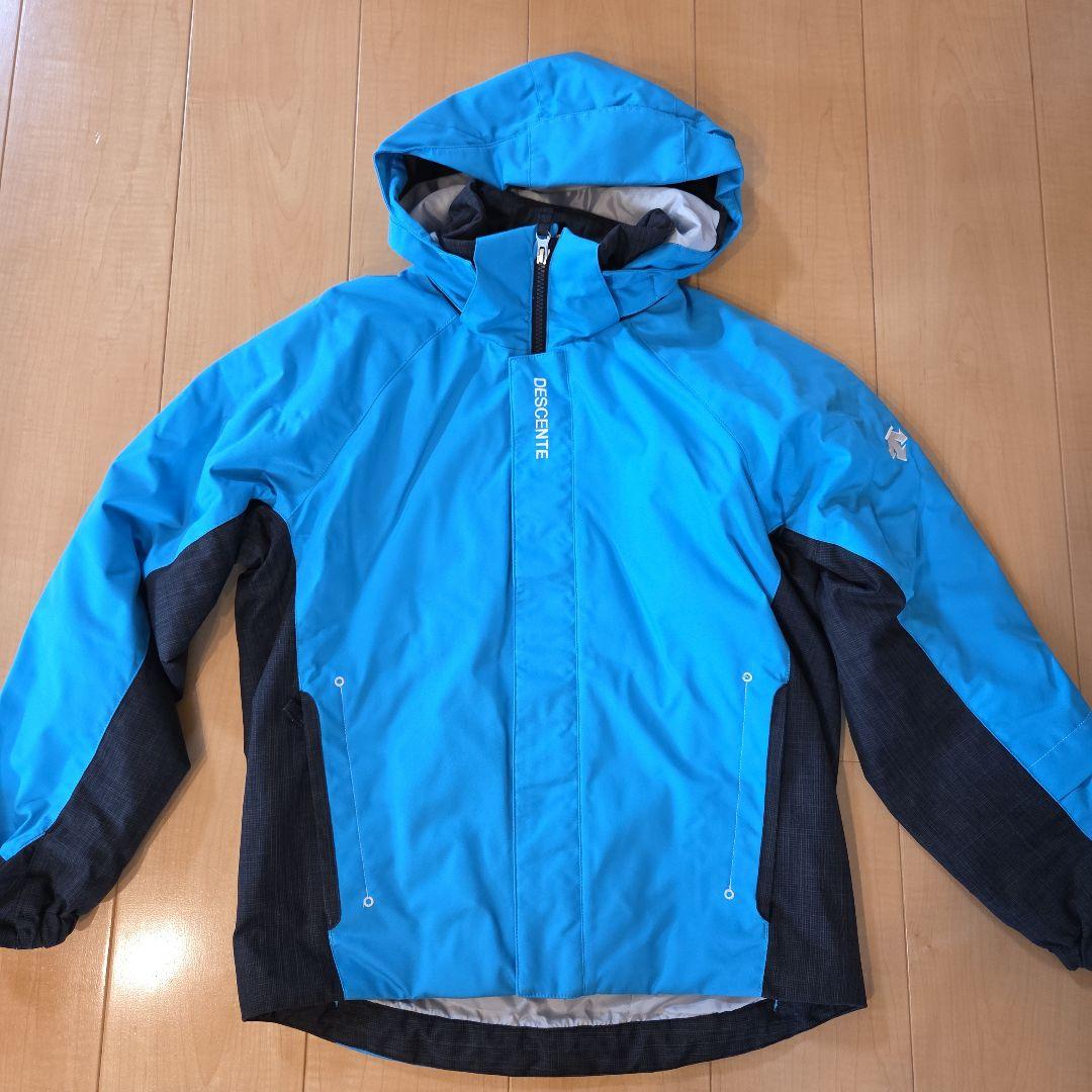 ✨DESCENTE✨150cm 子ども用スキーウェア (ブルー/グレー)