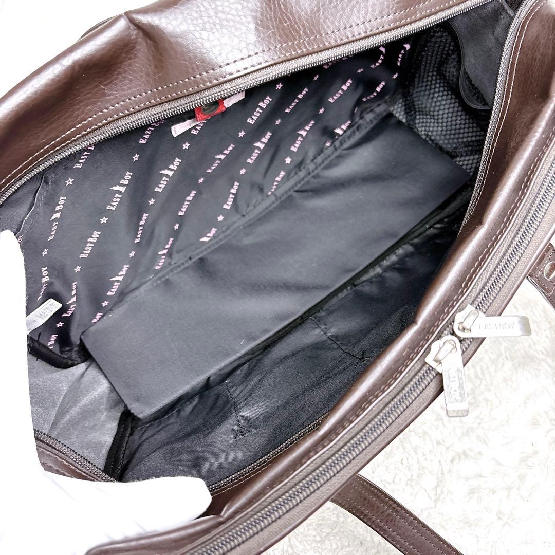 EASTBOY イーストボーイ スクールバッグ ブラウン 桜女神刺繍　通学 JK