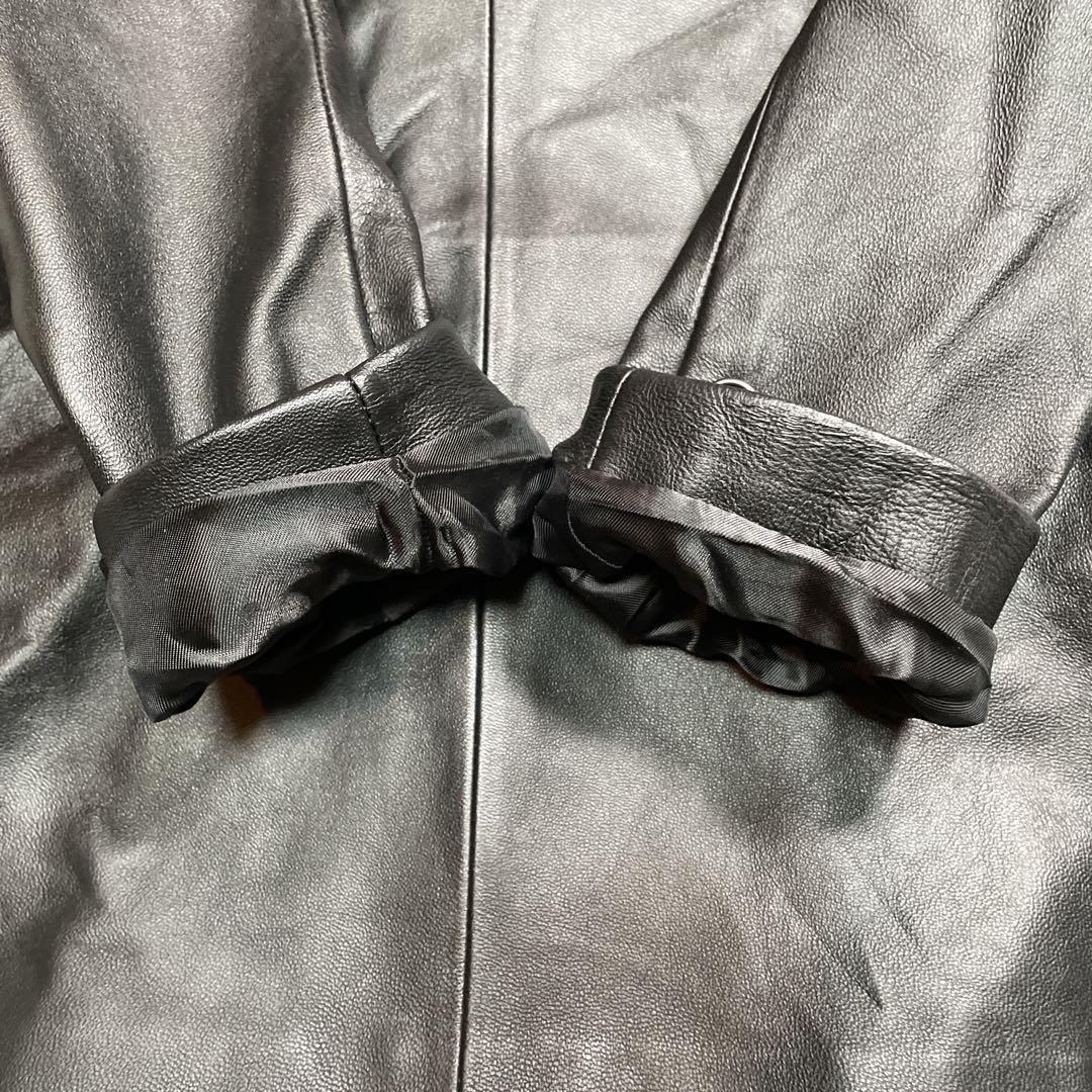 極美品　RP COLLINS ラムレザージャケット　ブラック　黒　M