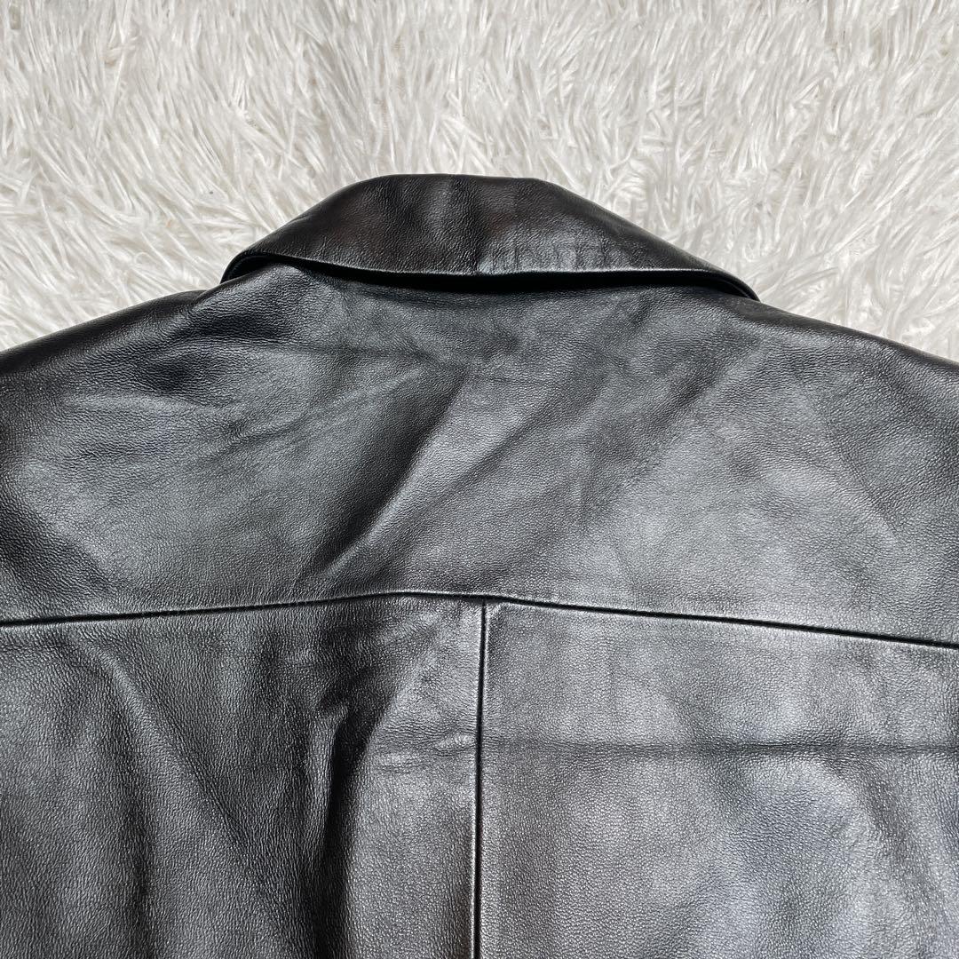 極美品　RP COLLINS ラムレザージャケット　ブラック　黒　M