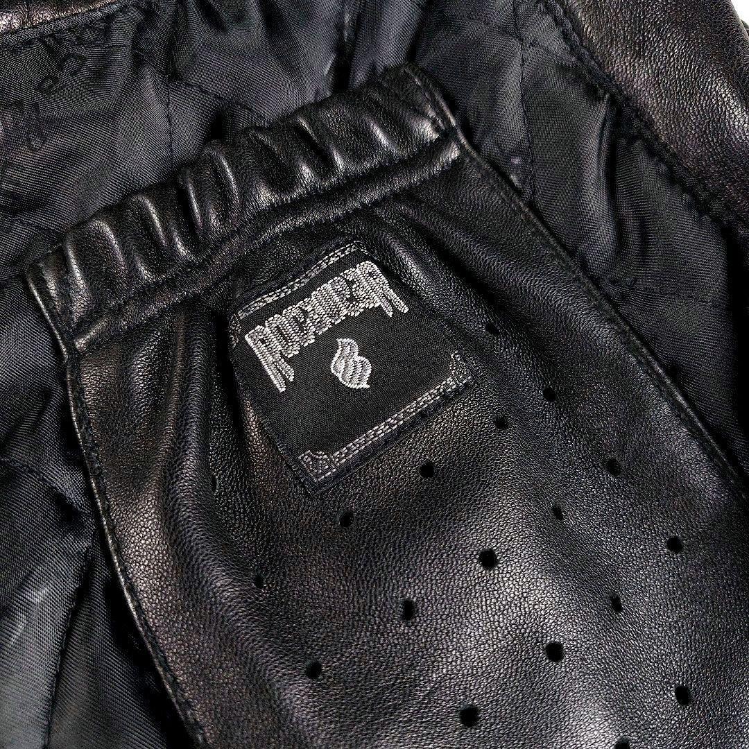 美品 00s ROCAWEAR B系 ロゴ レザーダウンジャケット ヒップホップ