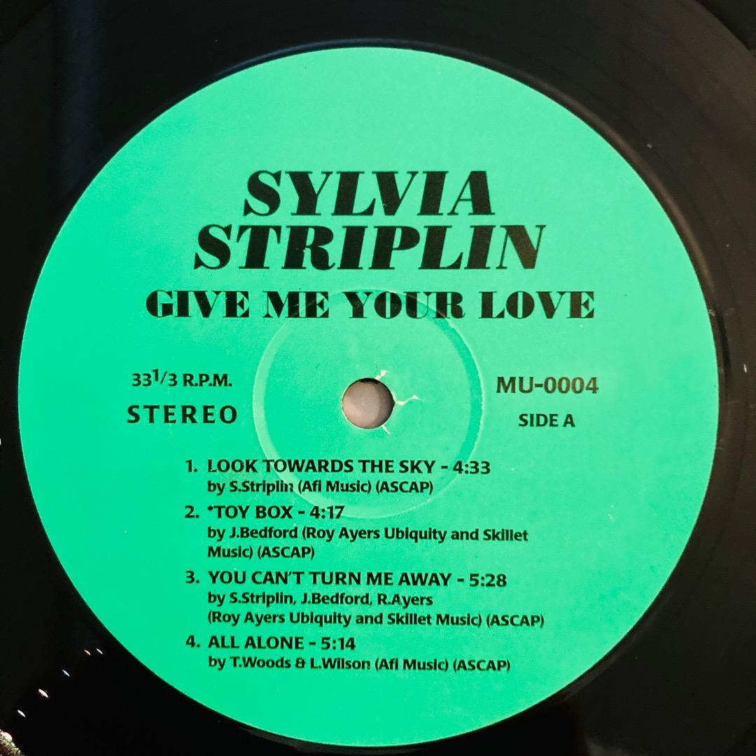 SYLVIA STRIPLIN Give Me Your Love LP 人気盤