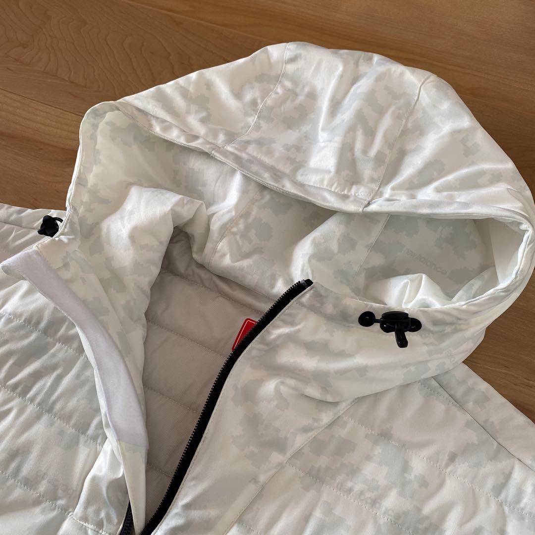 New Balance ライトダウンジャケット 白　ゴルフ　スポーツウェア