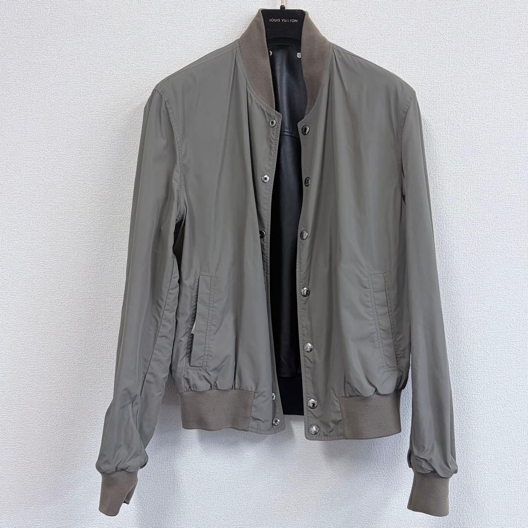 LOUIS VUITTON ルイヴィトン リバーシブル レザージャケット 48