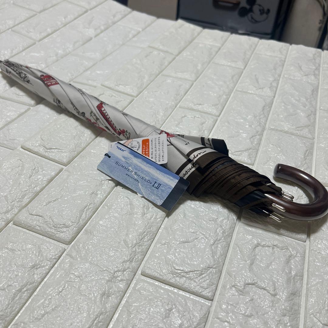 新品アクアスキュータムプチパラソル　一級遮光サマーシールド晴雨兼用傘定15400