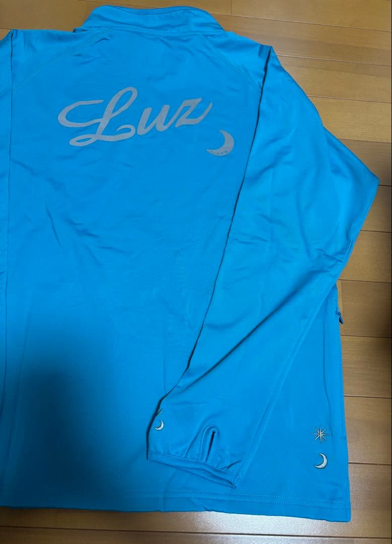 ルースイソンブラ ハーフジップジャージ 長袖 水色 Mサイズ