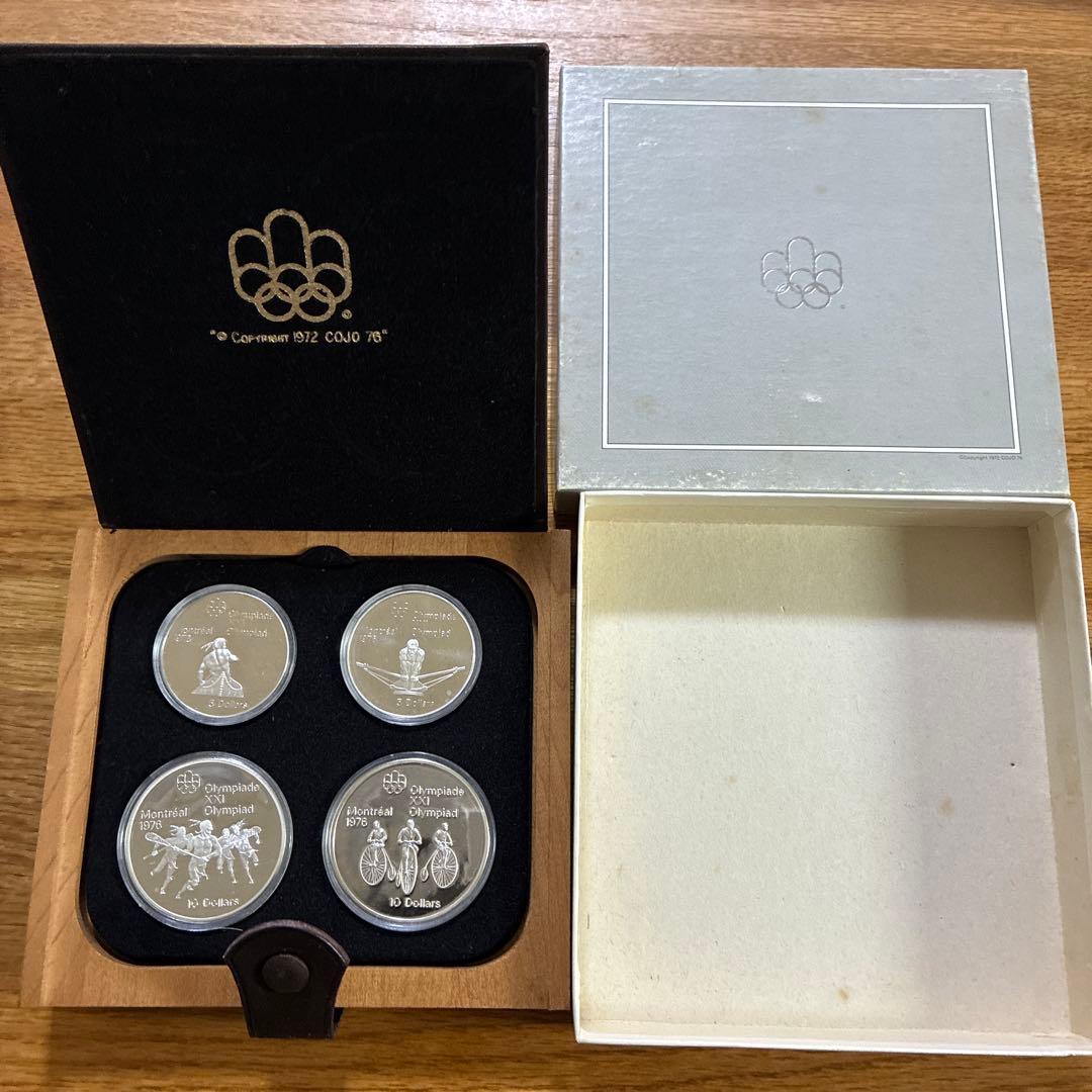 1976 モントリオール オリンピック 記念 銀貨 プルーフセット