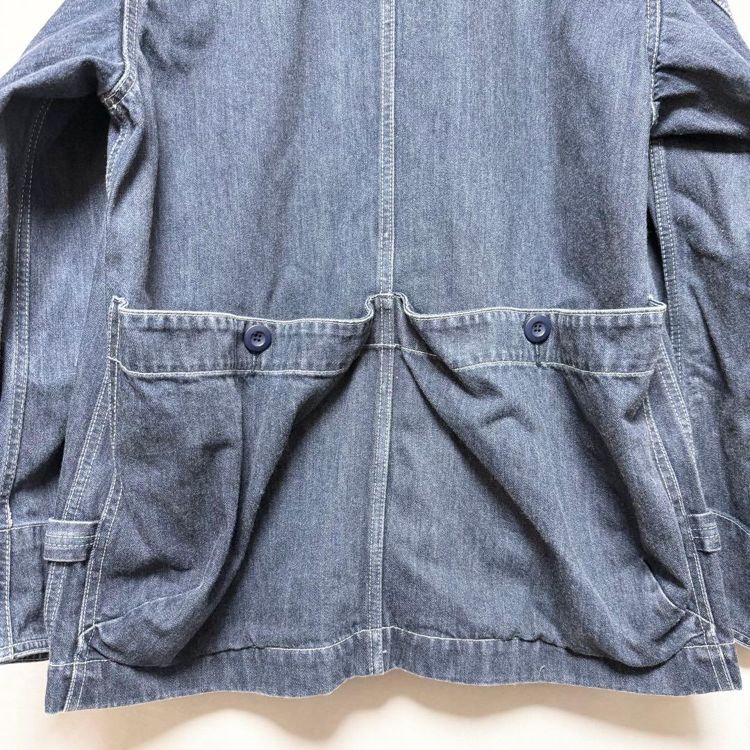 Lサイズ！peak デニム焚き火カバーオールジャケット
