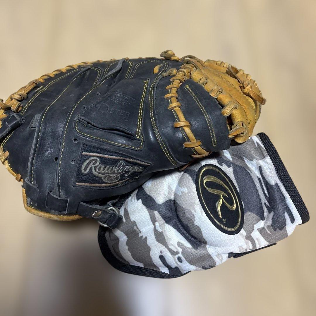 Rawlings 軟式グローブ 黒/茶　キャッチャーミッド