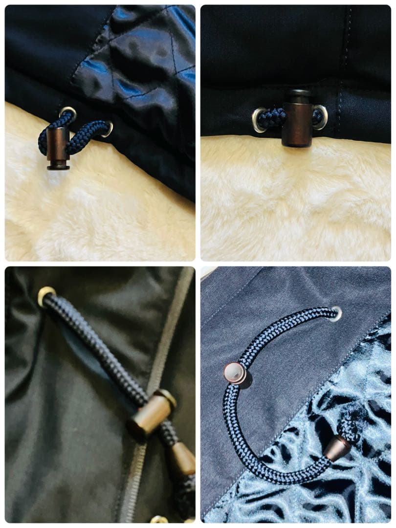 【le CHIC】ルシック　ロロピアーナストーム　ウールコート　ネイビー　M