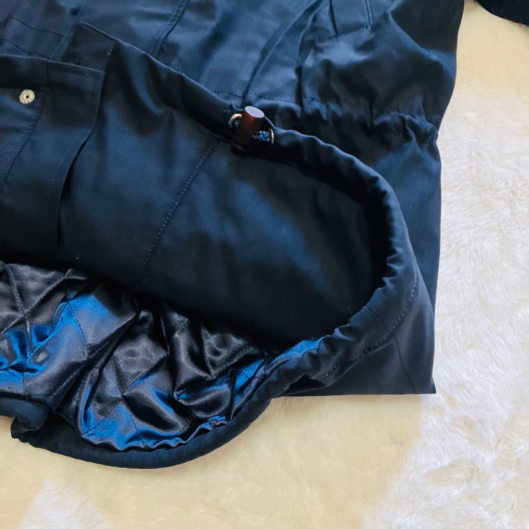 【le CHIC】ルシック　ロロピアーナストーム　ウールコート　ネイビー　M