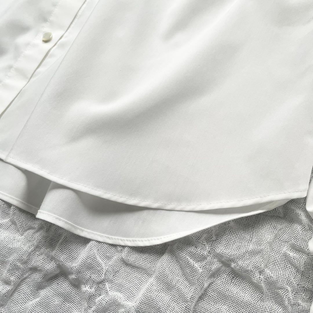 【1度着用のみ美品】ノーリーズ フリル衿シャツ 25年モデル ブラウス ボウタイ