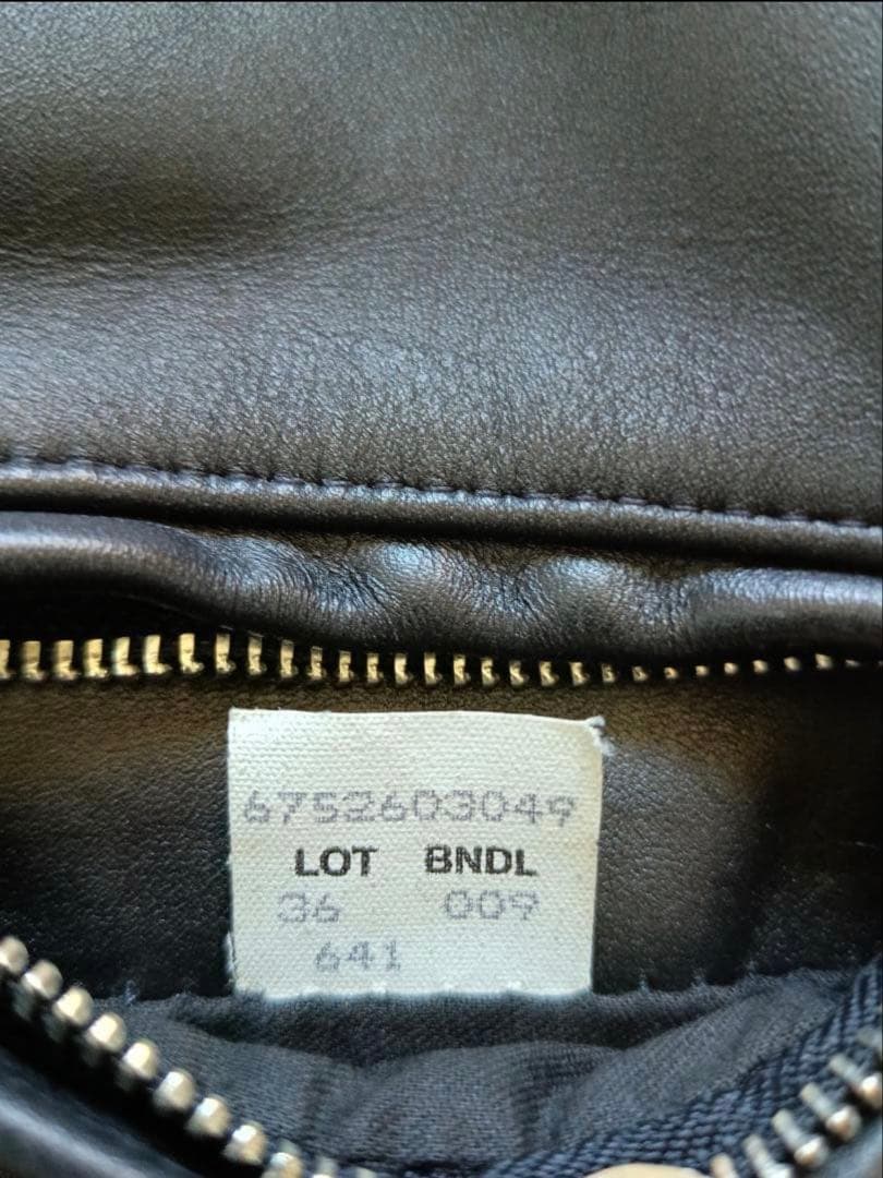 Schott 新型641シングルライダースジャケット 36 ライナーあり