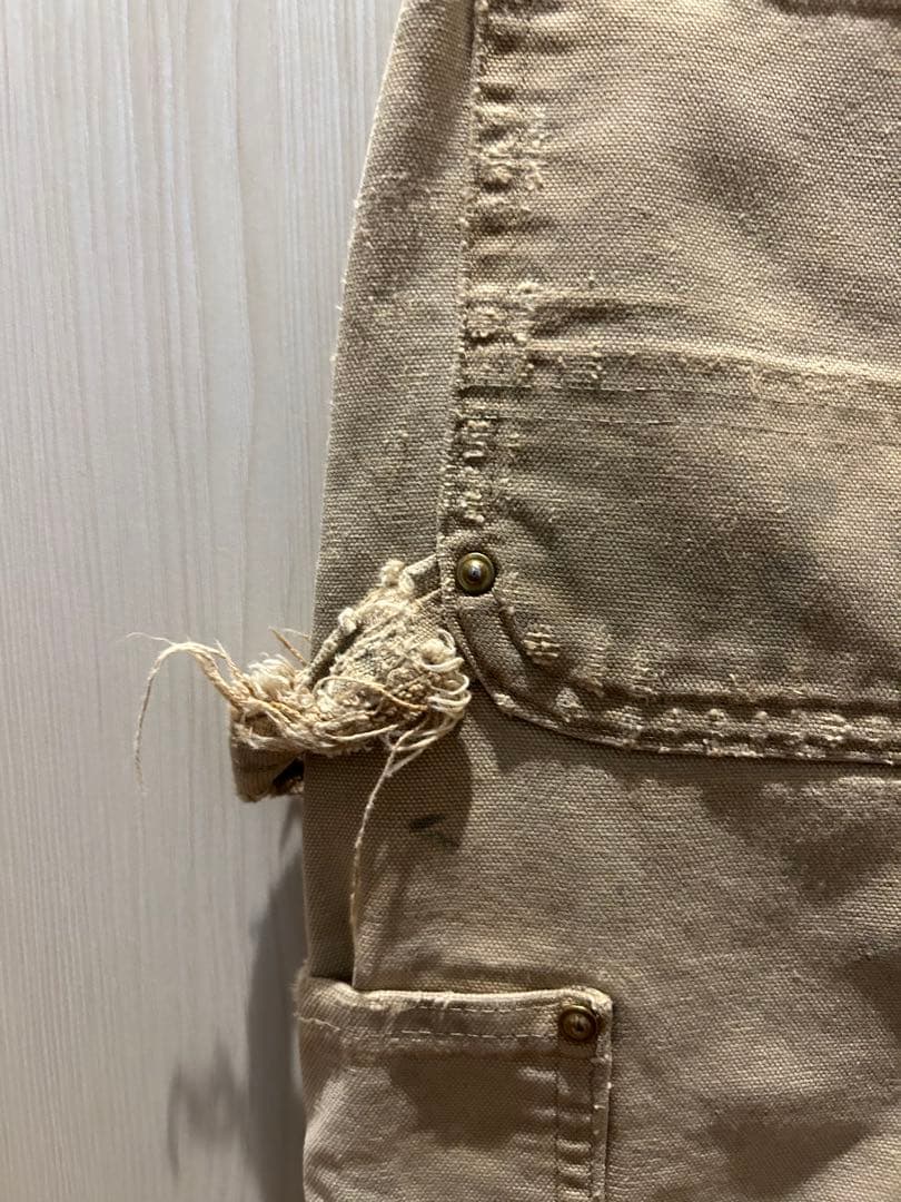 スペシャルCarhartt ダブルニー　ベージュ リペア