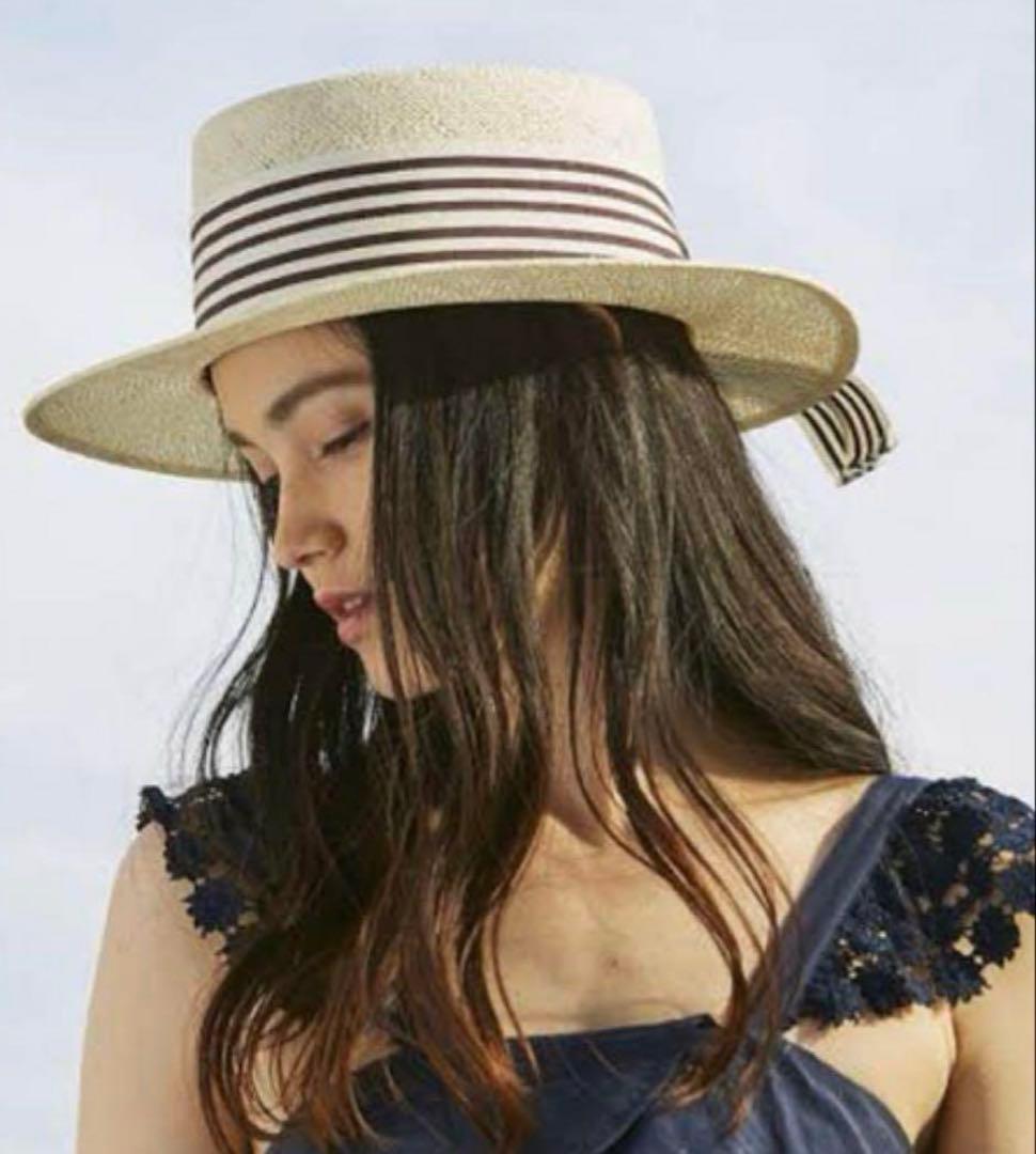 新品未使用シャポードオー麦わら帽子 カンカン帽