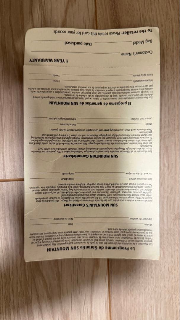 BRIEFING ゴルフバッグ　サンマウンテン社製