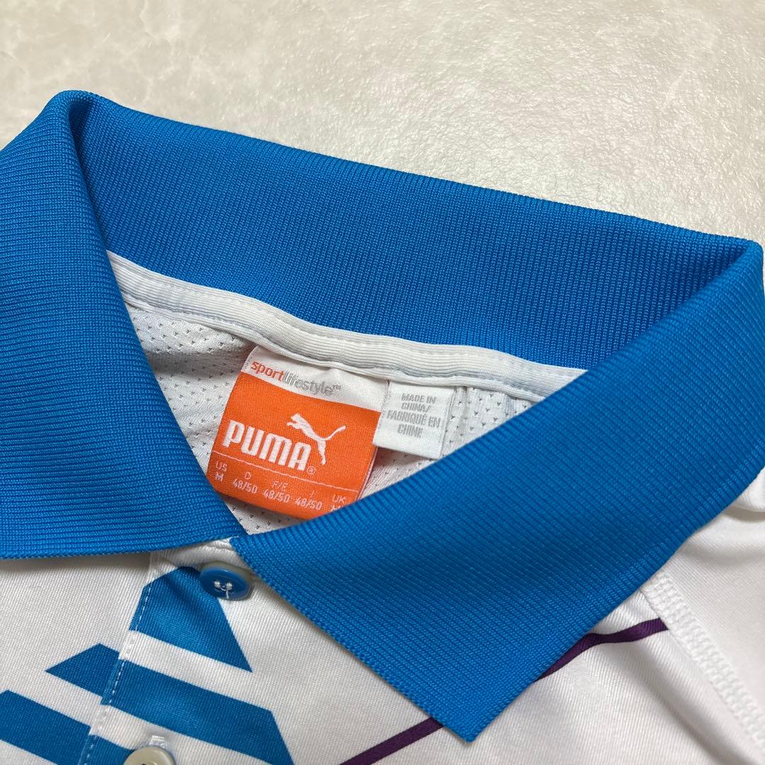 プーマゴルフ★ストレッチ★ホワイト★ポロシャツ【メンズ アメリカM.日本L相当】