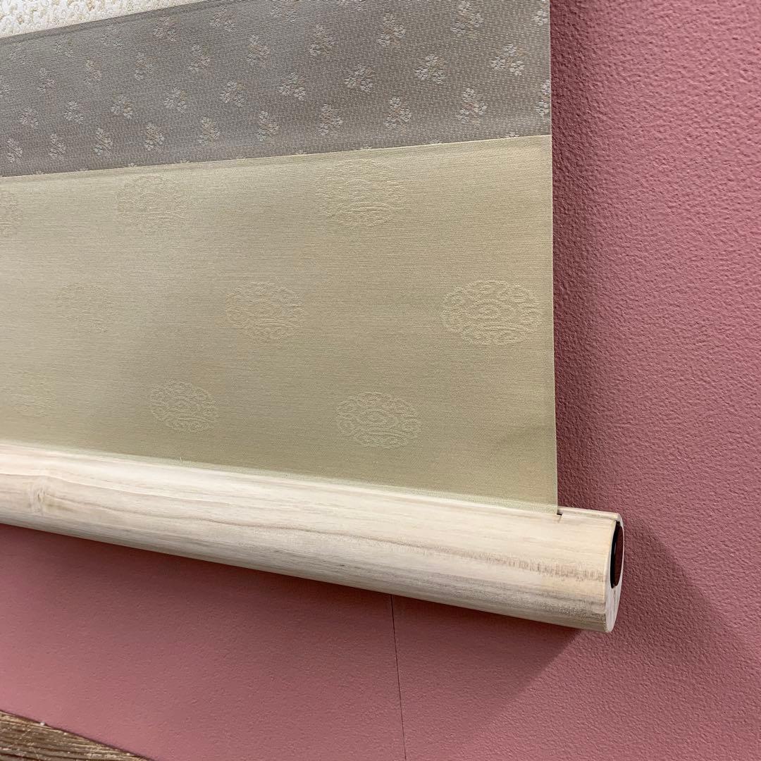 美品 掛け軸 日本画家 宮崎観峰作 夏山水図 川蝉 瀑布 共箱 太巻付 二重箱