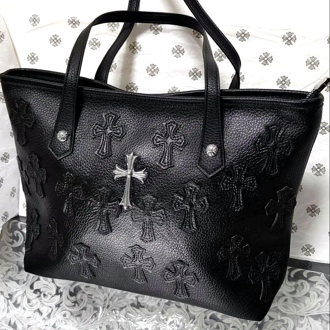 圧巻 19セメタリークロス & 1ポイントクロス レザー トートバッグ
