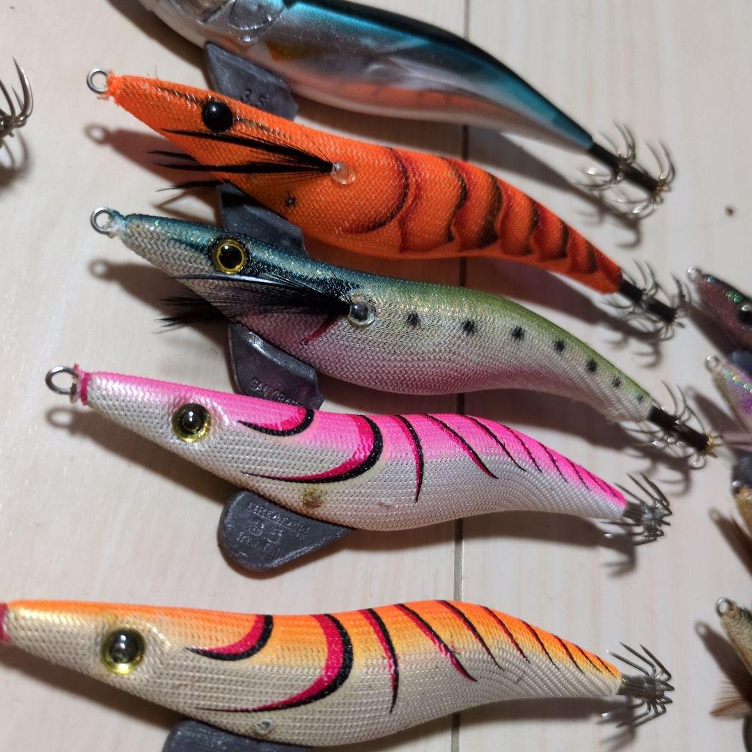 エギセットクリックス　エバーグリーンカルティバ　釣研　ガンクラフト墨族3.5号