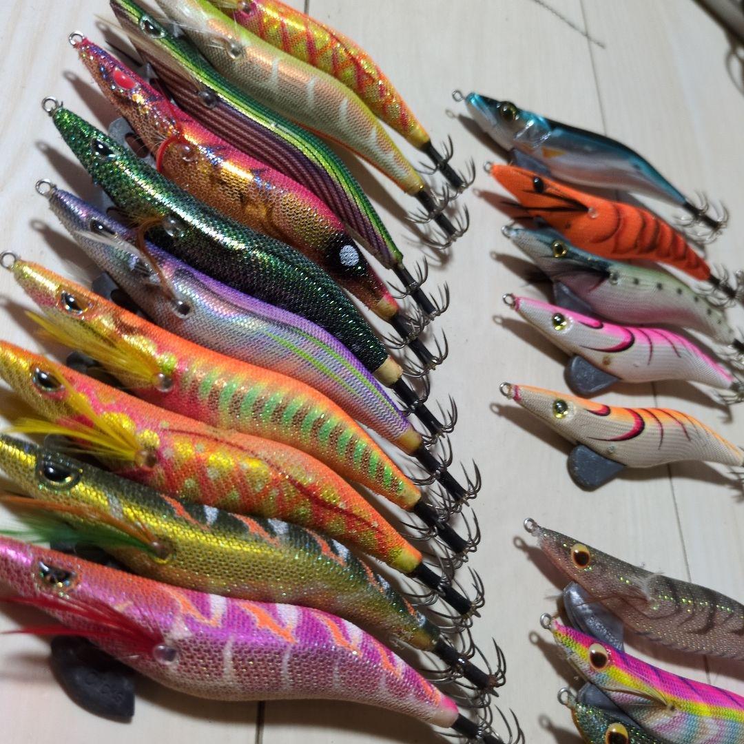 エギセットクリックス　エバーグリーンカルティバ　釣研　ガンクラフト墨族3.5号