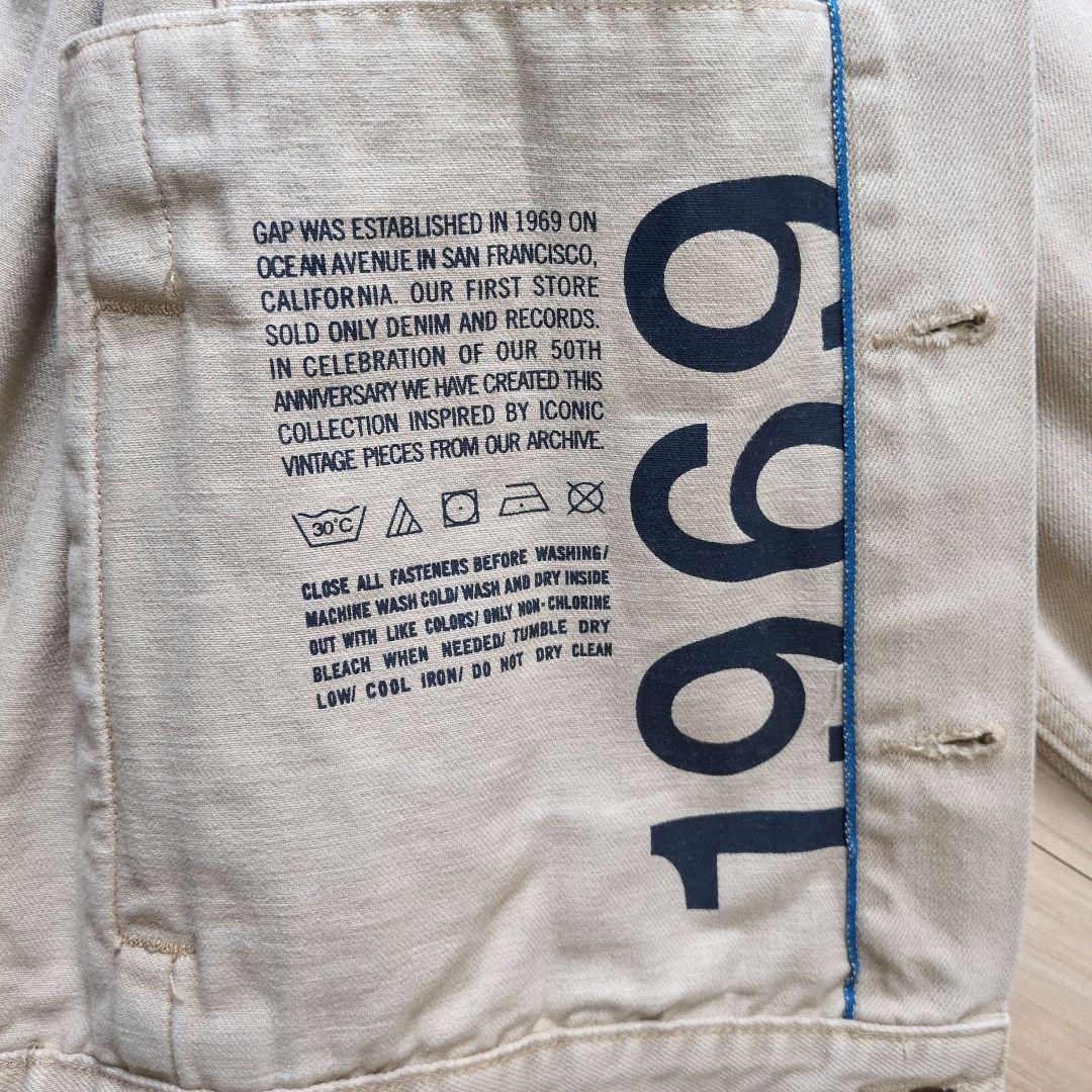 【新品】GAP 50周年　ウエスタンデニムジャケット　ベージュ