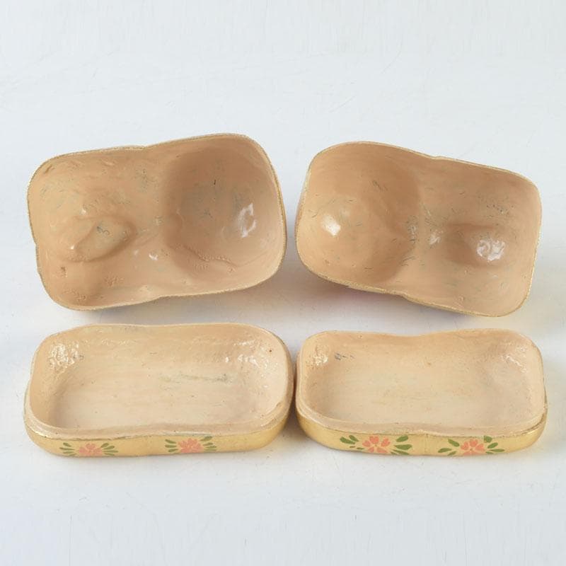 伝統工芸　御伽犬　犬筥　犬張子　縁起物　一對　時代箱　M　9920