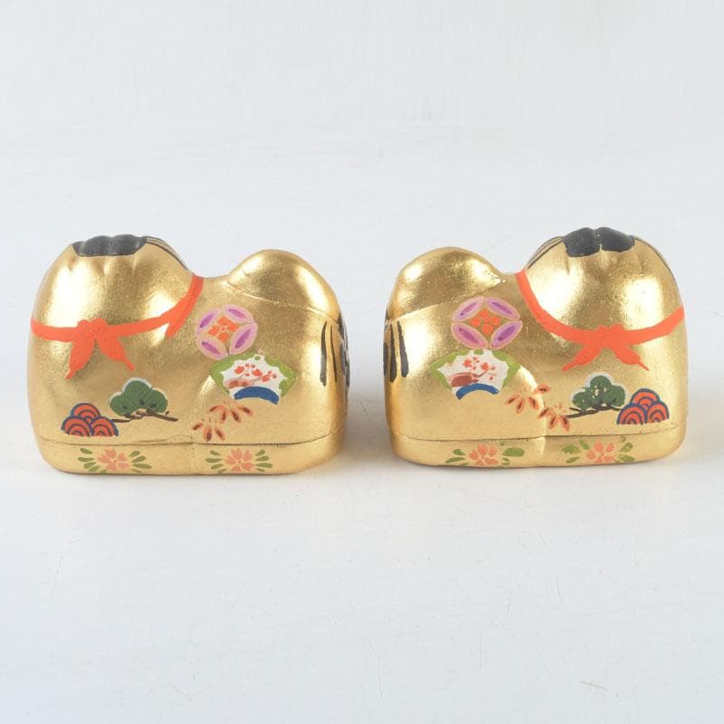 伝統工芸　御伽犬　犬筥　犬張子　縁起物　一對　時代箱　M　9920