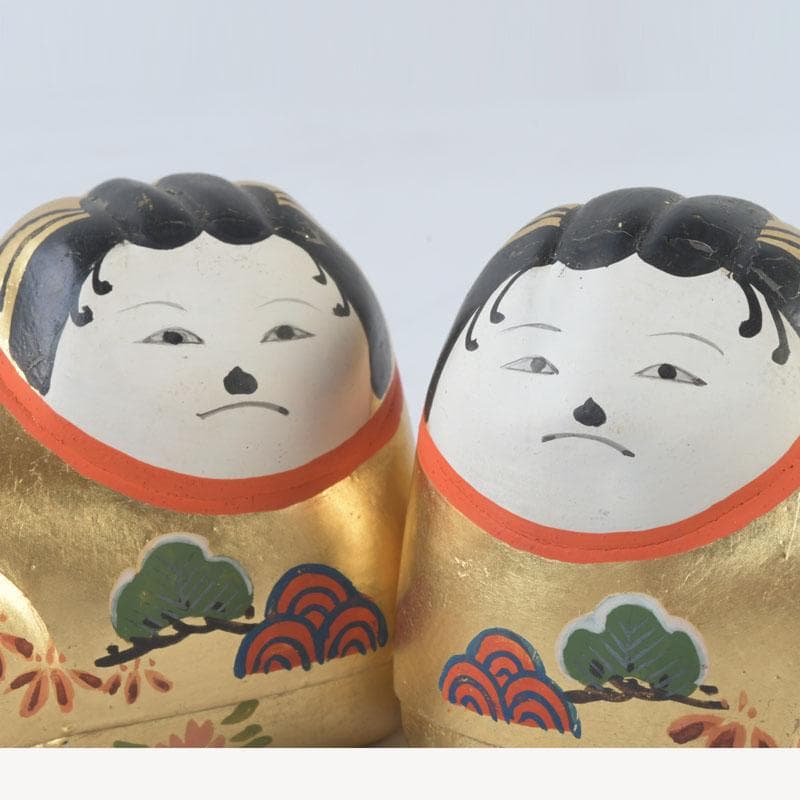 伝統工芸　御伽犬　犬筥　犬張子　縁起物　一對　時代箱　M　9920