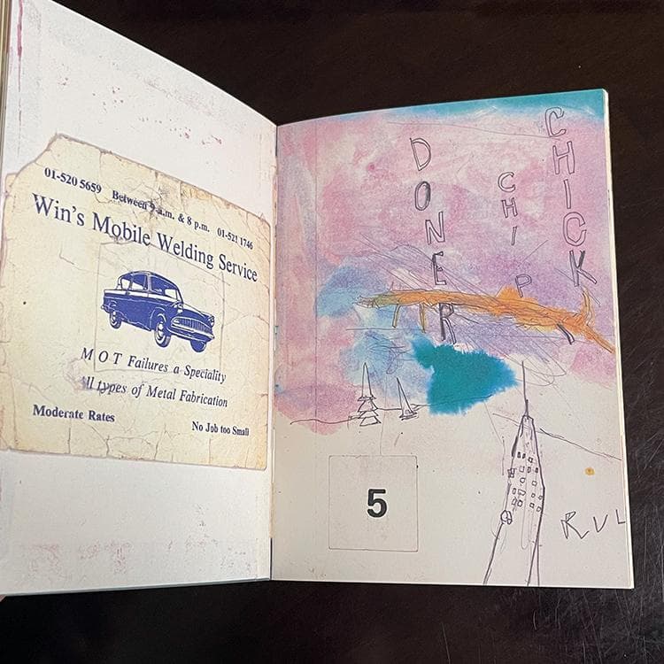 大竹伸朗　倫敦／香港 一九八〇　（希少）