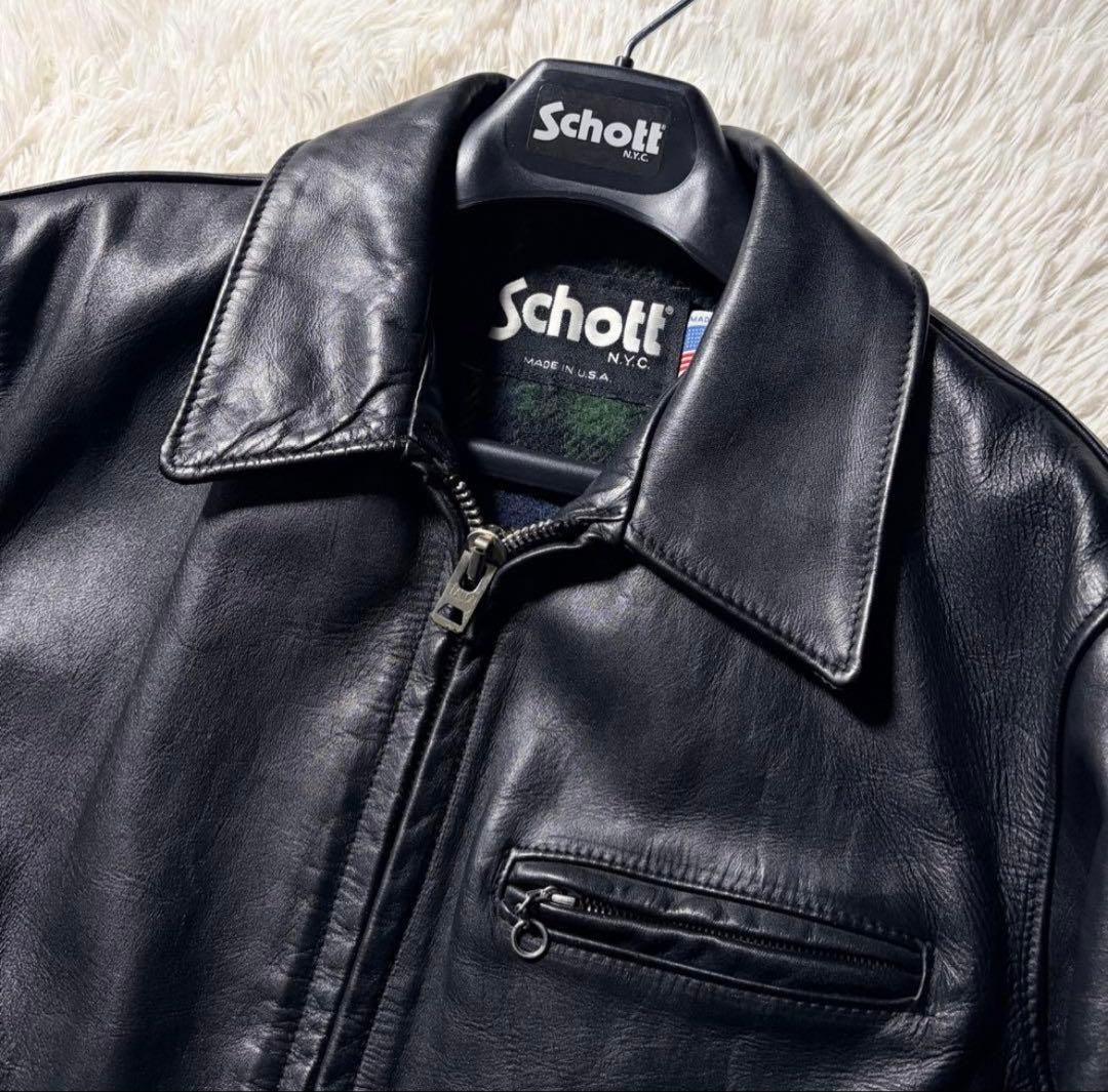 希少 90s 40 schott トラッカージャケット　659 ブラック