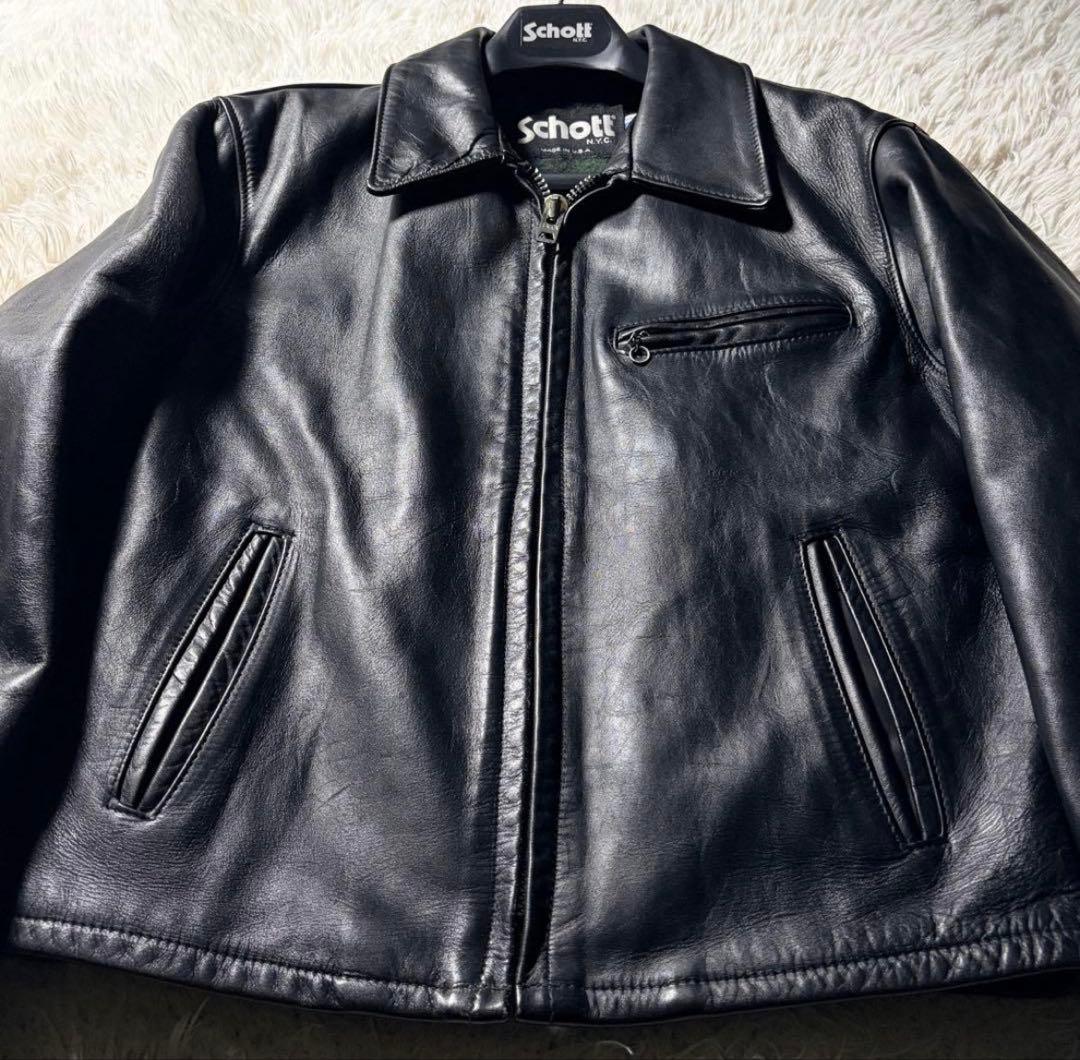希少 90s 40 schott トラッカージャケット　659 ブラック