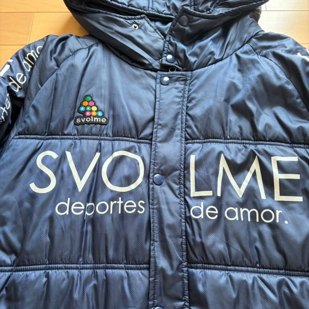 美品 SVOLME スボルメ ベンチコート ネイビー L-XL